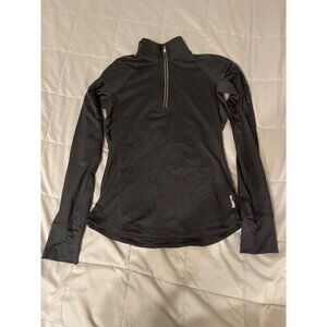 Reebok SPEEDWICK Shirt Women's Size XS Black Long Sleeve 1/4 Zip Up Activewear